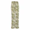 Bertioli By Thyme Silkwear Silk Trousers In Fern With Stripe