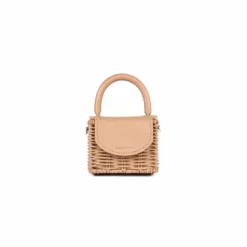 Wicker Wings Micro Babing Bag In Camel