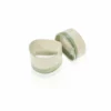 Thyme Ceramics Ceramic Napkin Ring With Light Green Stripe 2 Thyme Ceramics Ceramic Napkin Ring With Light Green Stripe