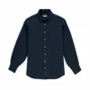 Love Brand Menswear Abaco Linen Shirt - Navy Blue