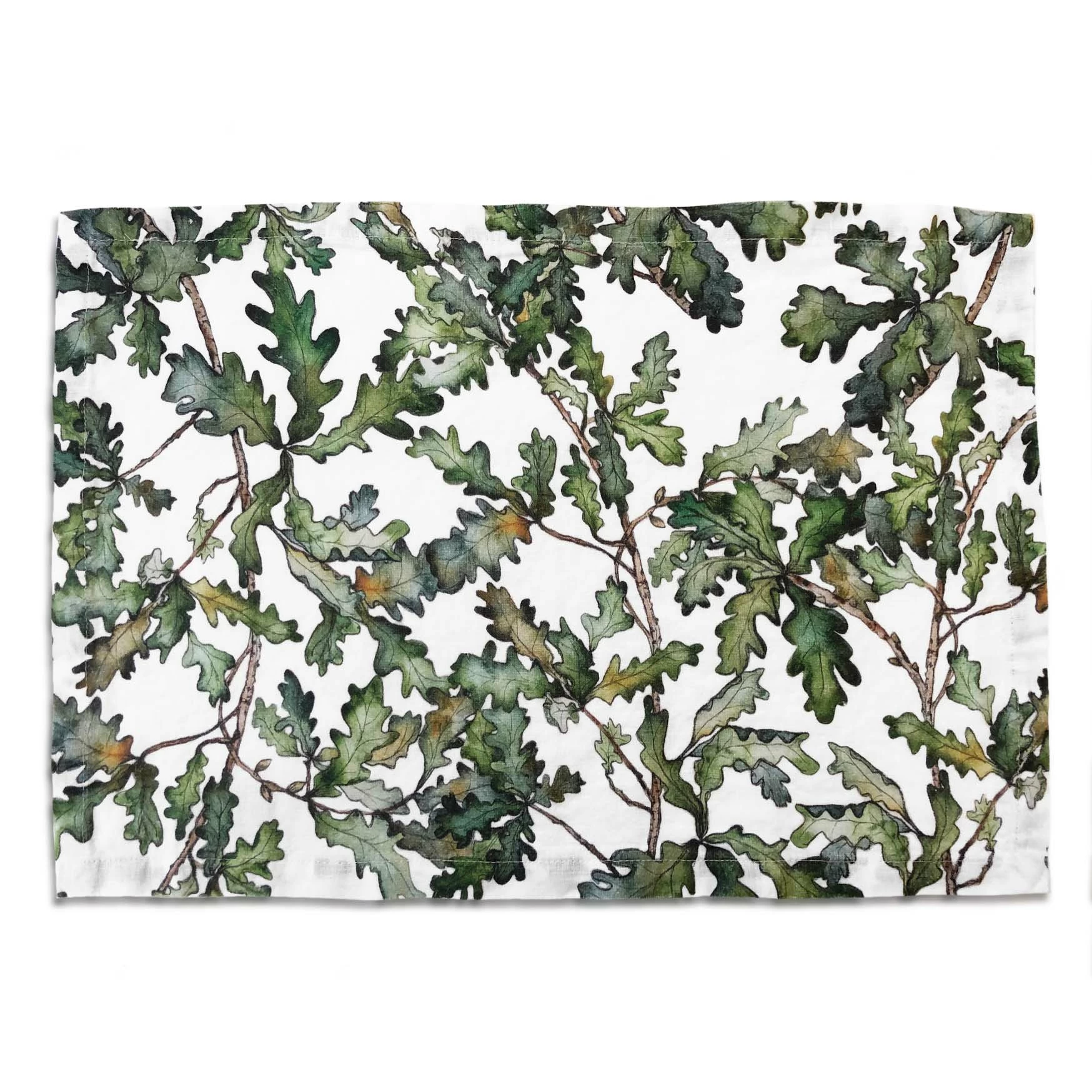 Bertioli By Thyme Table Linens Oak Leaf Linen Placemat 3 Bertioli By Thyme Table Linens Oak Leaf Linen Placemat