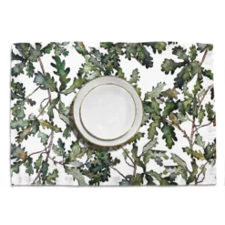Bertioli By Thyme Table Linens Oak Leaf Linen Placemat