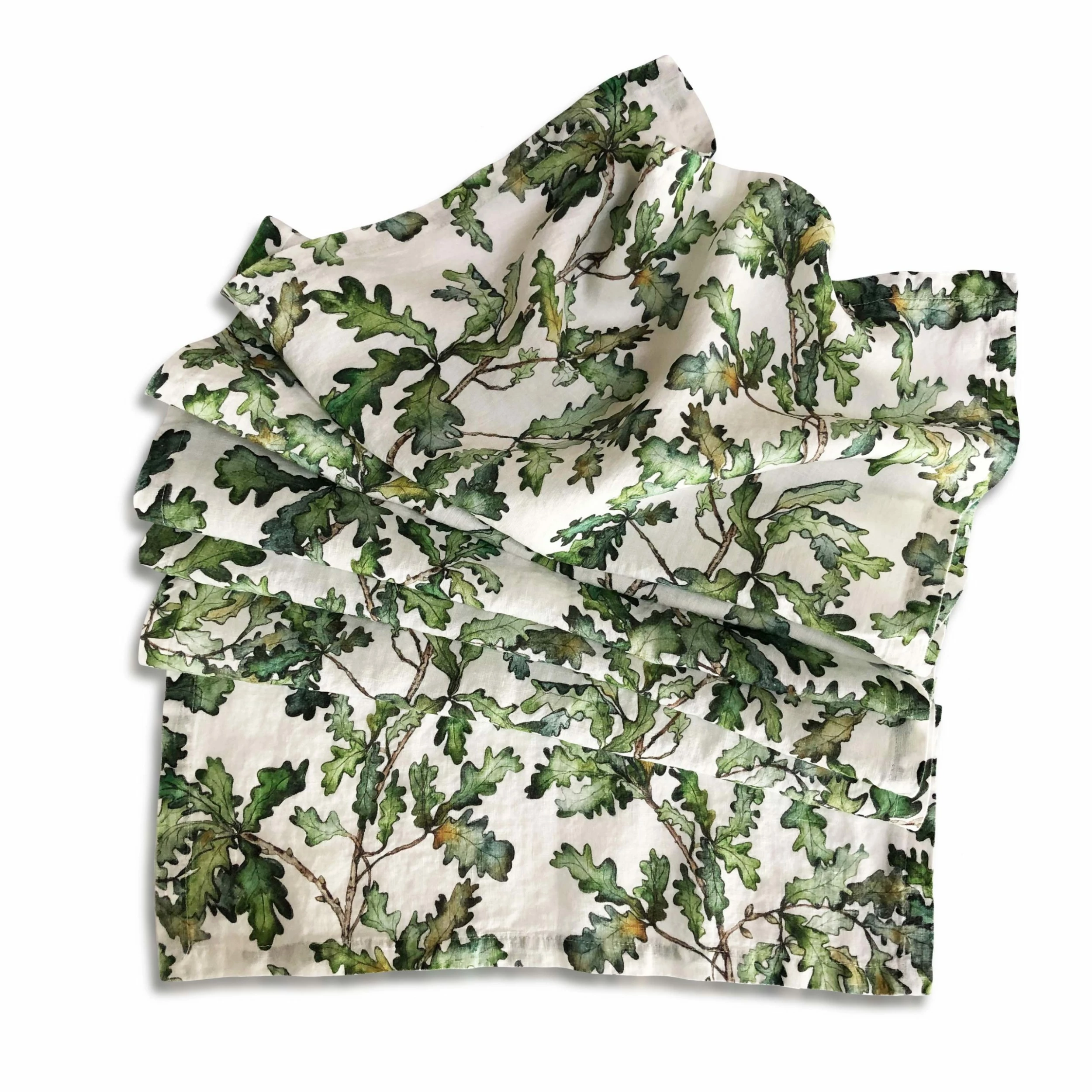 Bertioli By Thyme Table Linens Oak Leaf Linen Table Runner 3 Bertioli By Thyme Table Linens Oak Leaf Linen Table Runner