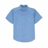 Love Brand Menswear Manjack Linen Shirt - Ocean Blue