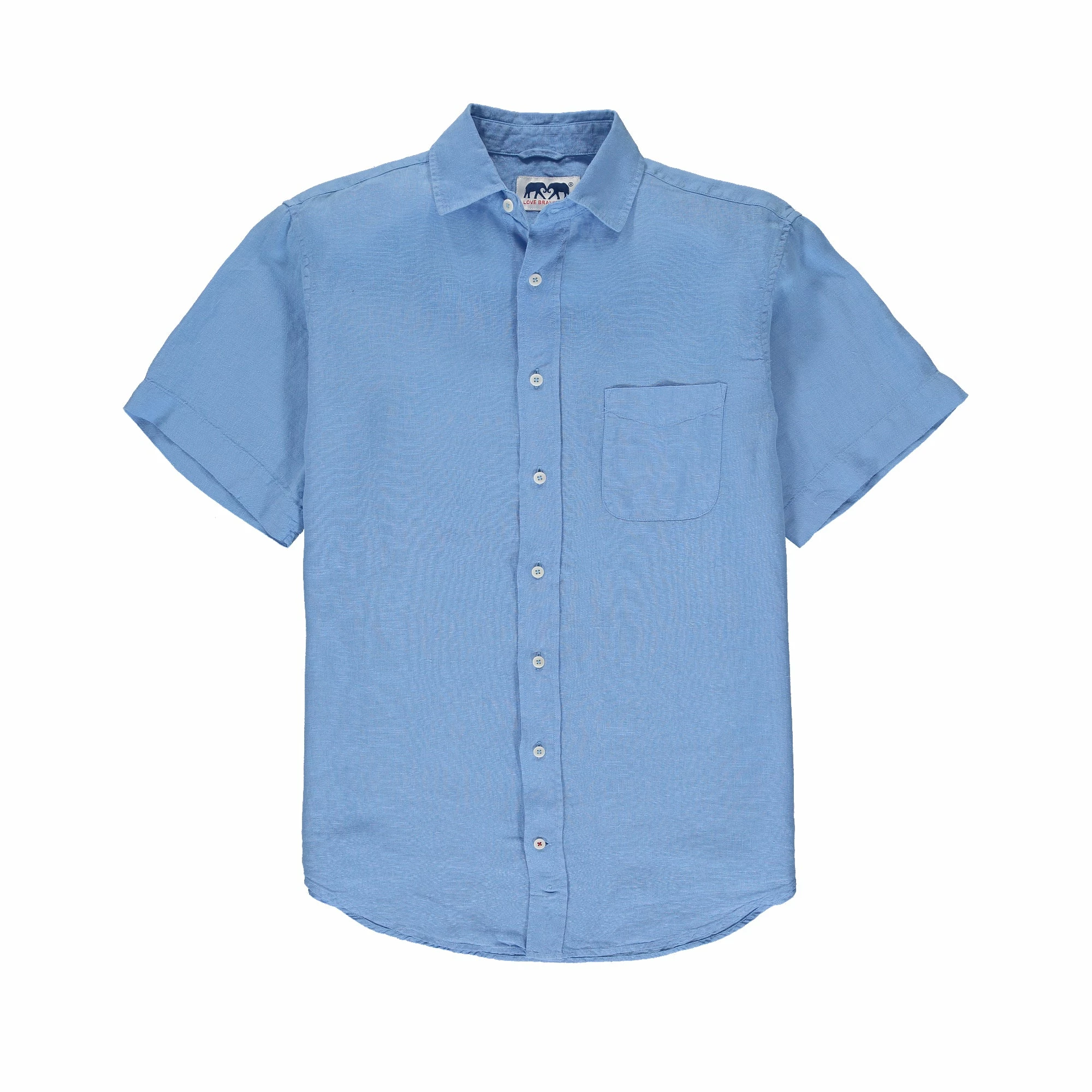 Love Brand Menswear Manjack Linen Shirt - Ocean Blue 3 Love Brand Menswear Manjack Linen Shirt - Ocean Blue