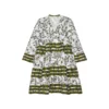 Flora Sardalos Hydra Dress - Olive Womenswear 2 Flora Sardalos Hydra Dress - Olive Womenswear