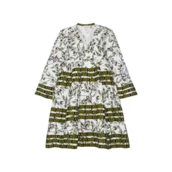 Flora Sardalos Hydra Dress - Olive Womenswear