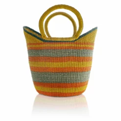 Mmaa Social Market Basket In Yellow/Orange