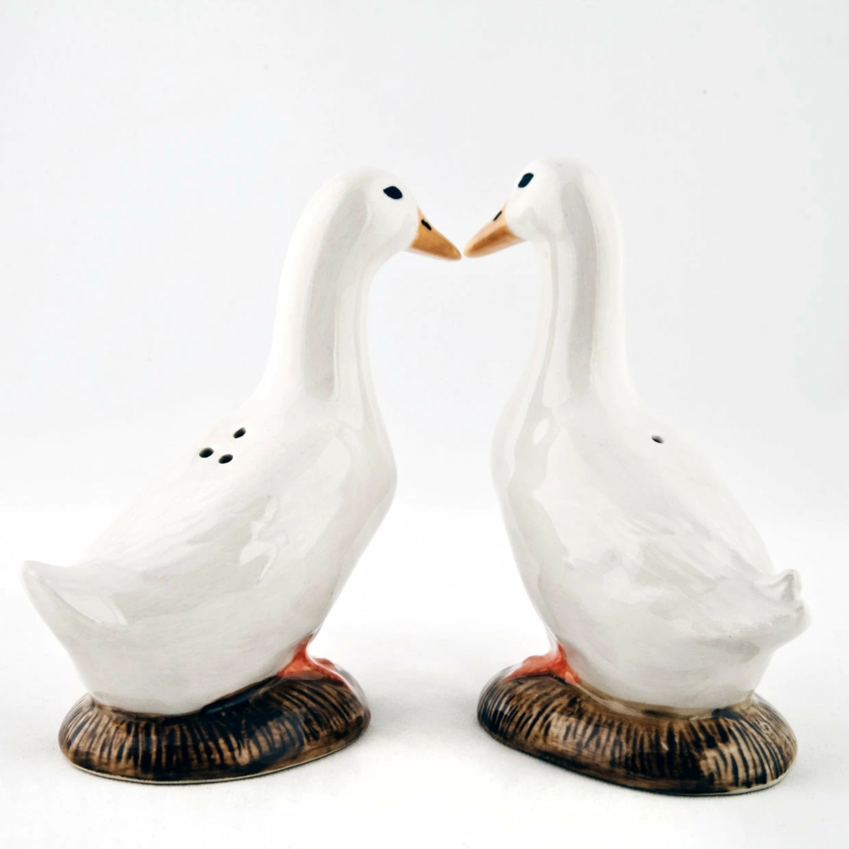 Quail Ceramics Pekin Duck Salt & Pepper Shakers 4 Quail Ceramics Pekin Duck Salt & Pepper Shakers