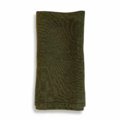 Bertioli By Thyme Dark Green Linen Napkin Table Linens