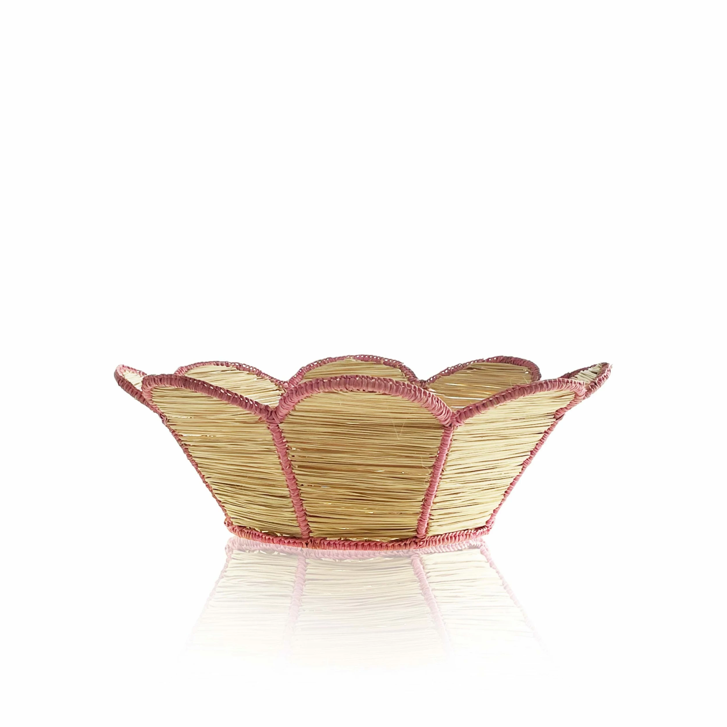 Colombia Collective Conchita Woven Bowl - Rose Pink 3 Colombia Collective Conchita Woven Bowl - Rose Pink