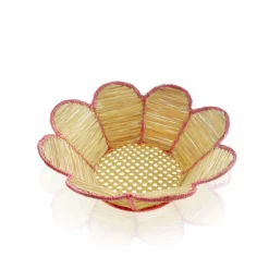 Colombia Collective Conchita Woven Bowl - Rose Pink 5 Colombia Collective Conchita Woven Bowl - Rose Pink