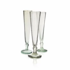 La Maison Dar Dar Recycled Champagne Flute In Clear Drinkware