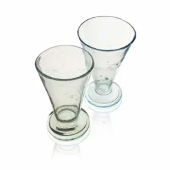 La Maison Dar Dar Drinkware Recycled Soda Glass In Clear