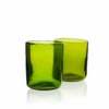 Salaheddin Recycled Water Glass- Olive