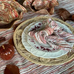 Deborah Brett Hand Painted Ceramic Red Pumpkin Ceramics