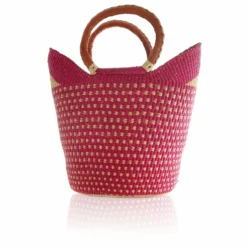Mmaa Social Market Basket In Pink Bags & Baskets