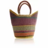 Mmaa Social Martha Hand Basket In Pink/Blue/Yellow Bags & Baskets