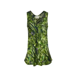 Bertioli By Thyme Silk Camisole Top In Rivermint Silkwear