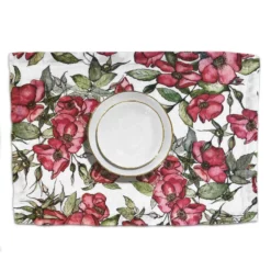 Bertioli By Thyme Table Linens Rosa Rugosa Linen Placemat