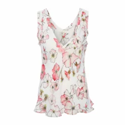 Bertioli By Thyme Silkwear Silk Camisole Top In Pink Rose