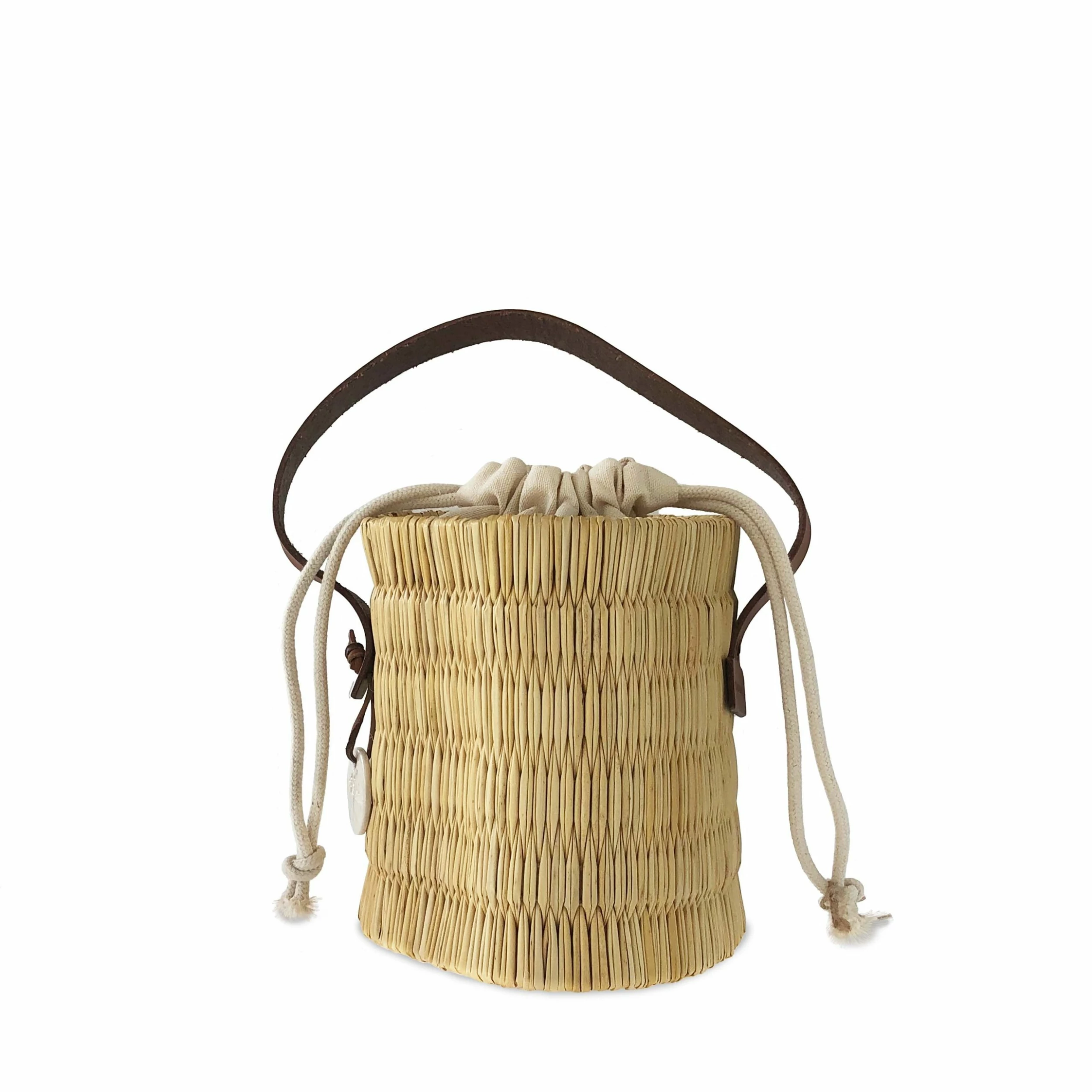 Toino Abel Handwoven Reed Bucket Bag Bags & Baskets 4 Toino Abel Handwoven Reed Bucket Bag Bags & Baskets
