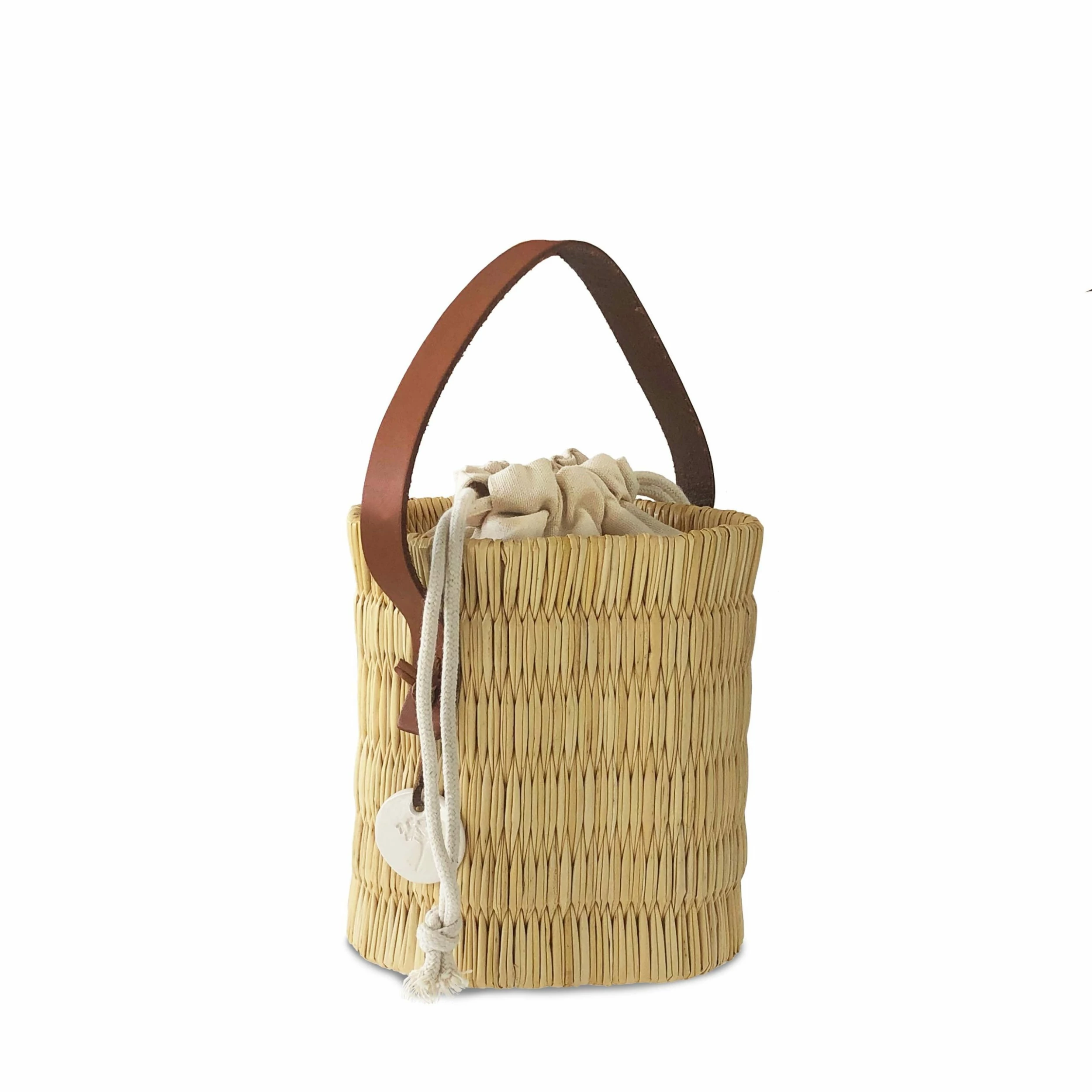 Toino Abel Handwoven Reed Bucket Bag Bags & Baskets 3 Toino Abel Handwoven Reed Bucket Bag Bags & Baskets