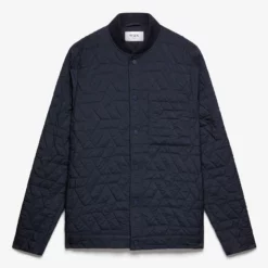 Wax London Menswear Sung Quilted Jacket - Navy