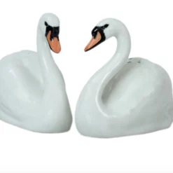 Quail Ceramics Swan Salt & Pepper Shakers