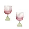 Serena Confalonieri Pair Of Calypso Water/Wine Glasses