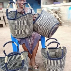 Mmaa Social Market Basket In Blue Bags & Baskets 7 Mmaa Social Market Basket In Blue Bags & Baskets
