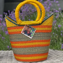 Mmaa Social Market Basket In Yellow/Orange 7 Mmaa Social Market Basket In Yellow/Orange