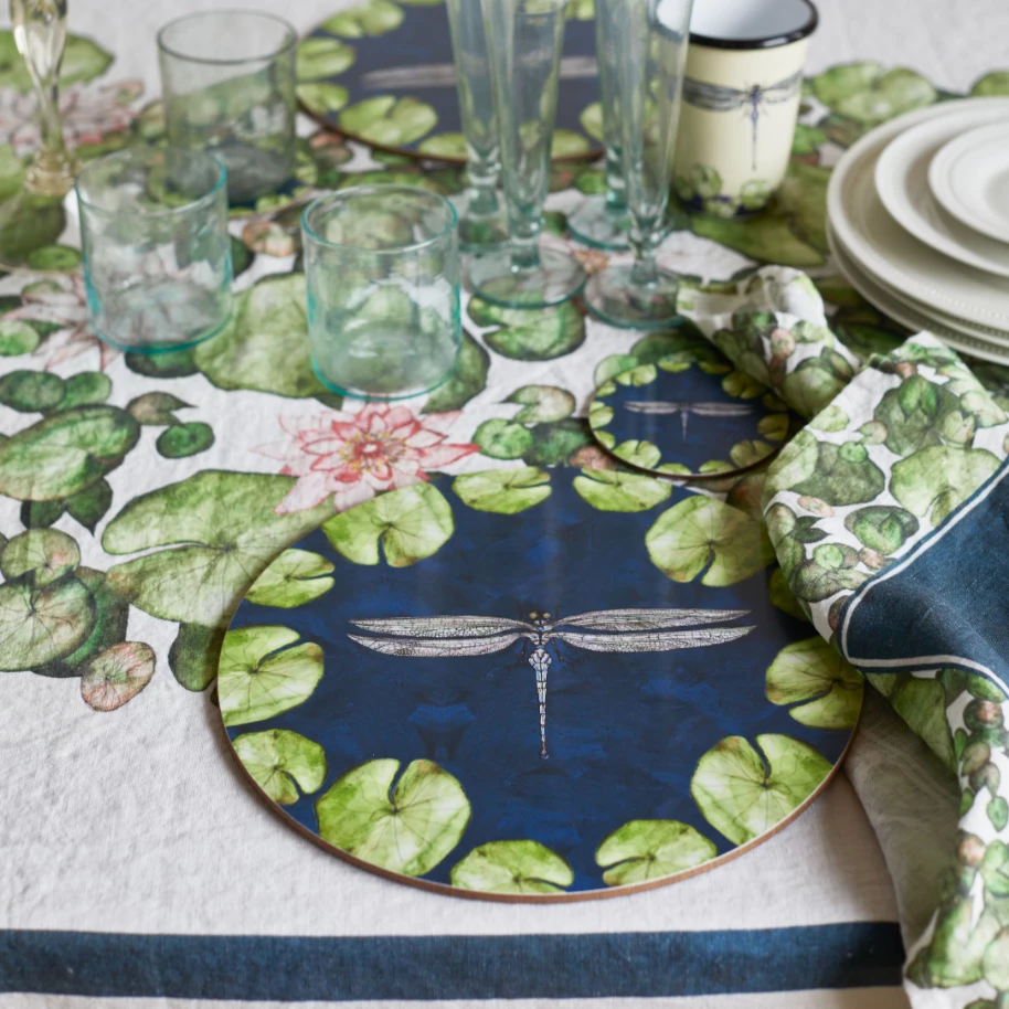 Bell Hutley Dragonfly And Waterlily Placemat 5 Bell Hutley Dragonfly And Waterlily Placemat