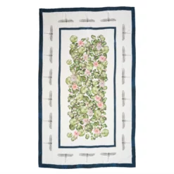 Bertioli By Thyme Table Linens Pre-Order Dragonfly And Waterlily Table Cloth