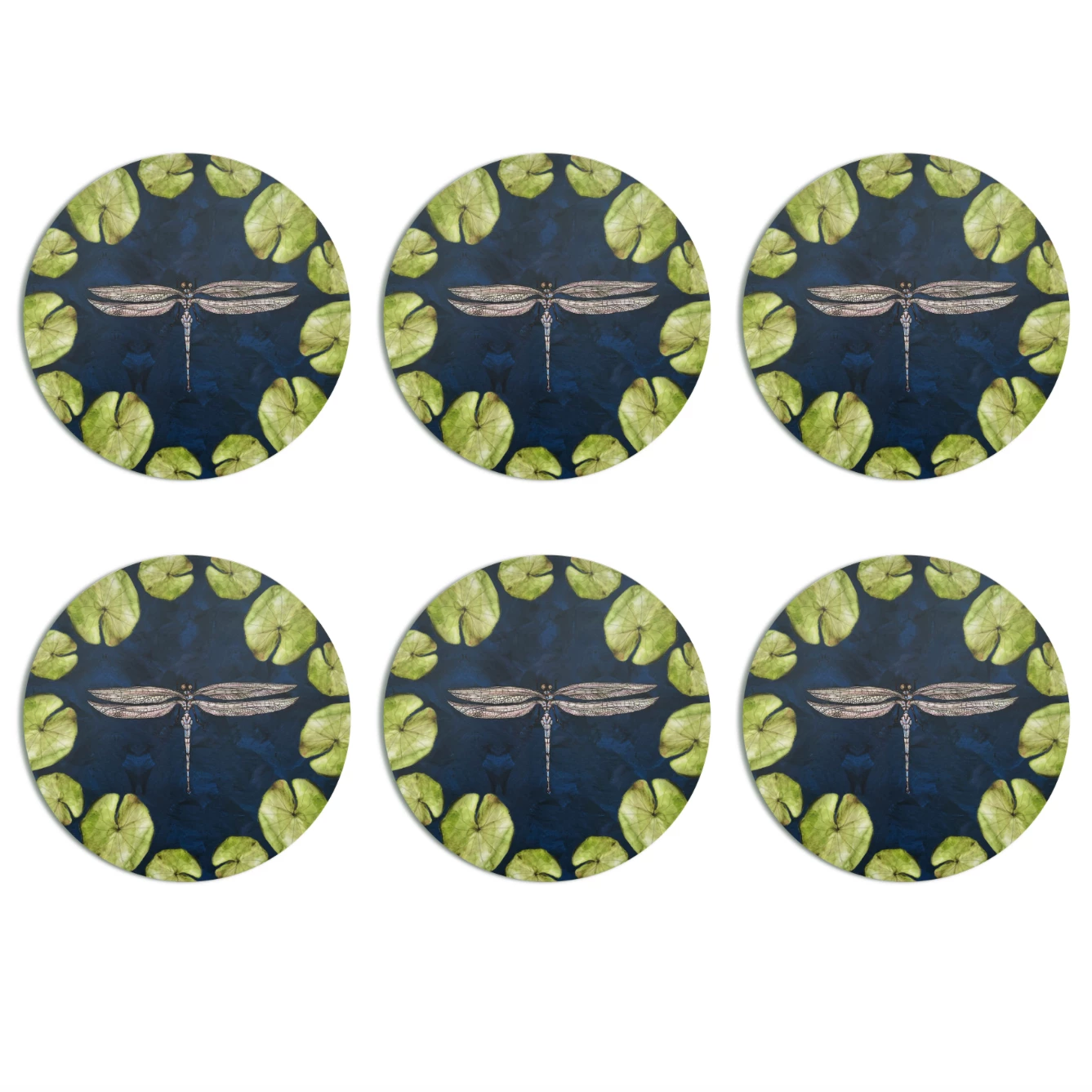 Bell Hutley Dragonfly And Waterlily Placemat 4 Bell Hutley Dragonfly And Waterlily Placemat