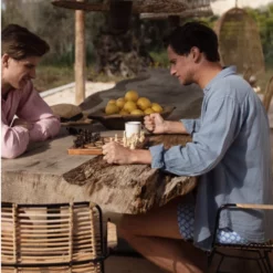 Love Brand Abaco Linen Shirt - French Blue