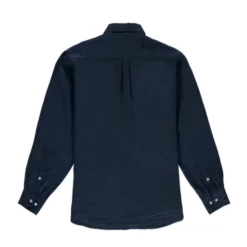 Love Brand Menswear Abaco Linen Shirt - Navy Blue