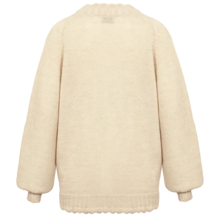 Herd Elswick Cardigan - Ecru Womenswear 4 Herd Elswick Cardigan - Ecru Womenswear