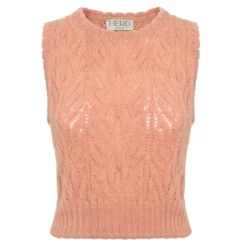 Herd Wyre Vest - Peach Womenswear