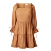 Seren Tabby Mini Dress - Russet Womenswear