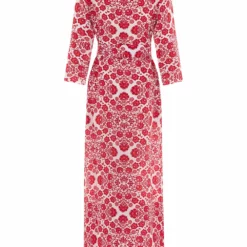 Valle & Vik The Long Flirt Shirt Dress In Ville Blomst Pink Womenswear