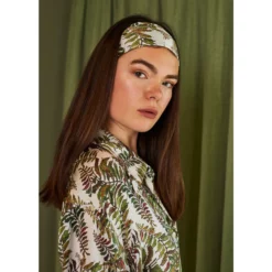 Bertioli By Thyme Silkwear Silk Sash Belt In Fern