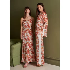 Bertioli By Thyme Silk Dress In Wild Rose