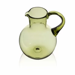 Thyme Simple Green Glass Water Jug Glassware