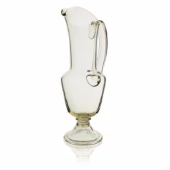 Thyme Hand Blown Tall Slim Glass Jug Glassware