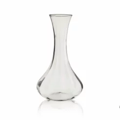 Thyme Glassware Glass Vase With Slim Neck In Smoke