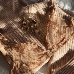 Coutille Soft Slipper Bra In Oat Accessories