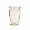 Thyme Spiral Line Glass Vase In Smoke