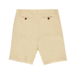 Love Brand Menswear Linen Shorts In Stone