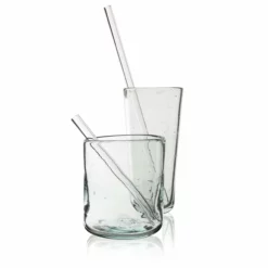 SERAX Juice Glass Straw Set Of 4 Drinkware